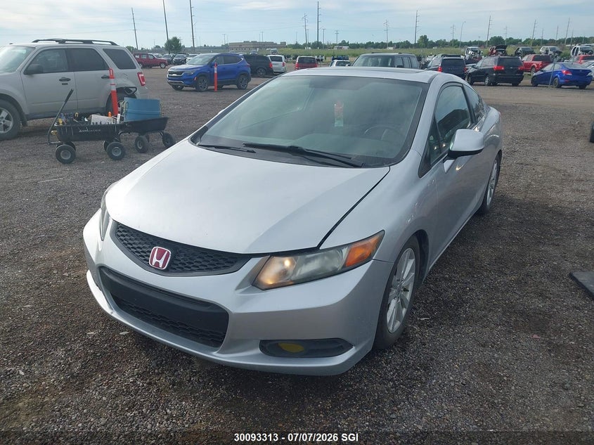 2012 Honda Civic, Hail, IAAI, VIN 2HGFG3A52CH004215 — photo 2