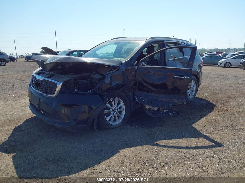 2019 Kia Sorento, Левый бок, IAAI, VIN 5XYPGDA35KG456695 — фото 2