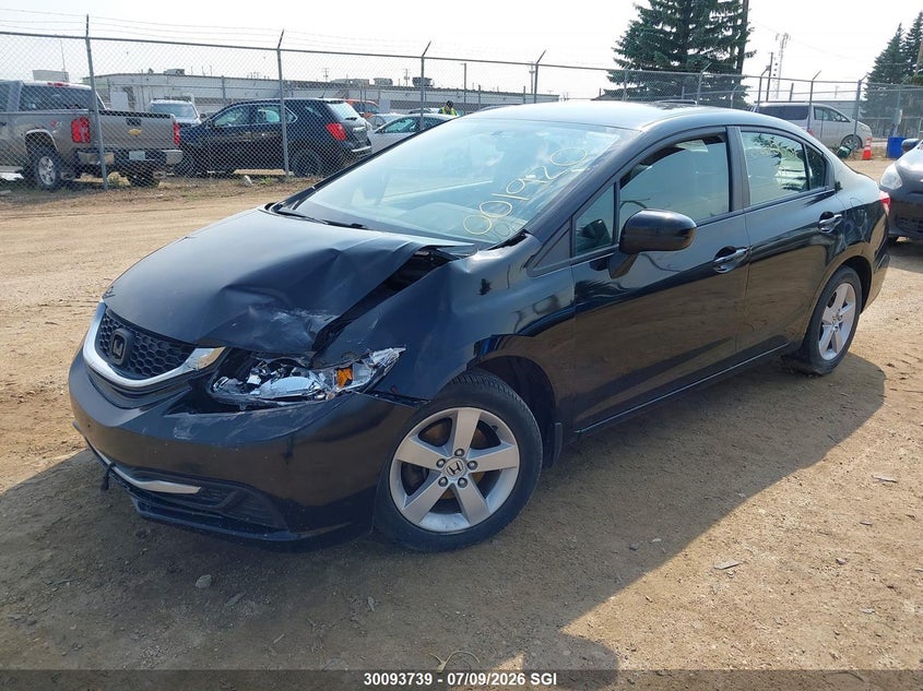2014 Honda Civic, Left Front, IAAI, VIN 2HGFB2F43EH001920 — photo 2