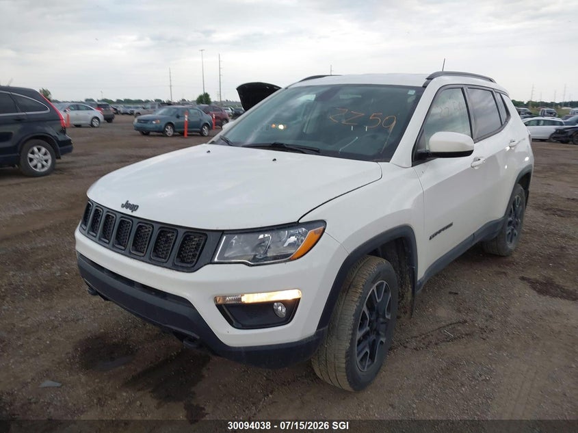 2019 Jeep Compass, Град, IAAI, VIN 3C4NJDAB3KT745017 — фото 2