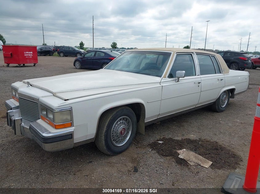 1987 Cadillac Brougham, Град, IAAI, VIN 1G6DW51Y9H9708629 — фото 2