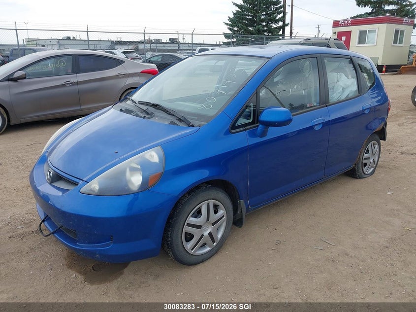 2007 Honda Fit, Удар ззаду, IAAI, VIN JHMGD37427S807453 — фото 2