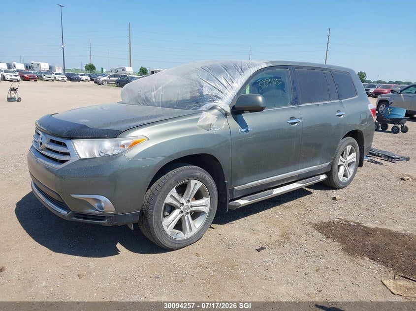 Vin: 5tddk3eh2bs072376, lot: 20140434, toyota highlander limited 20112