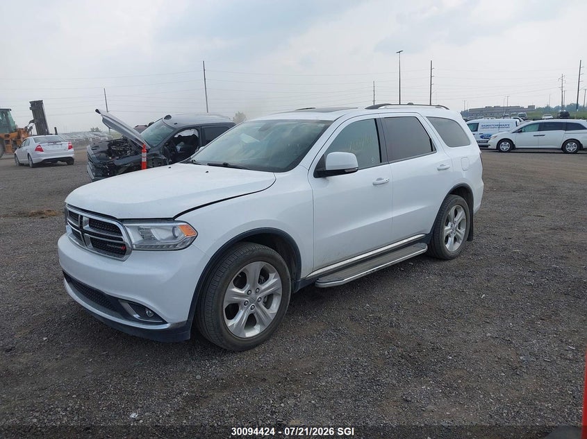 Vin: 1c4rdjdg1fc837209, lot: 20140638, dodge durango limited 20152