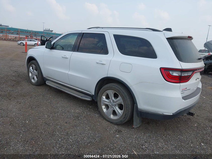 Vin: 1c4rdjdg1fc837209, lot: 20140638, dodge durango limited 20153