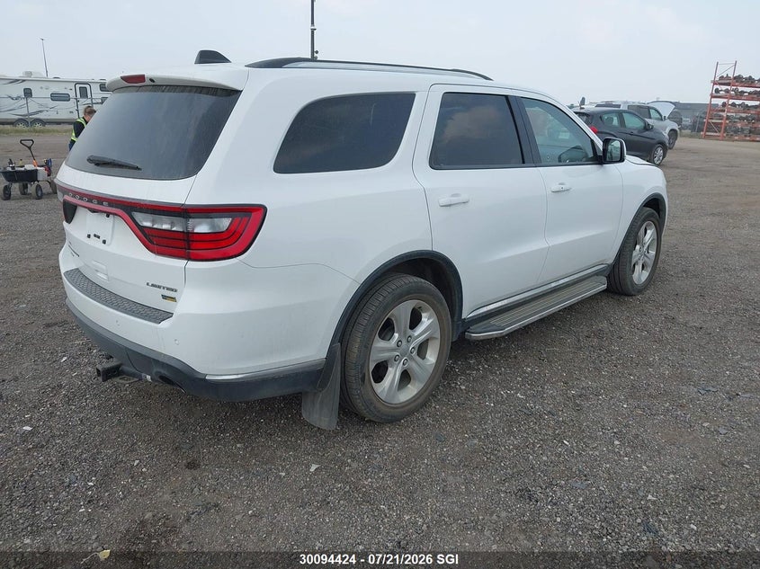 Vin: 1c4rdjdg1fc837209, lot: 20140638, dodge durango limited 20154