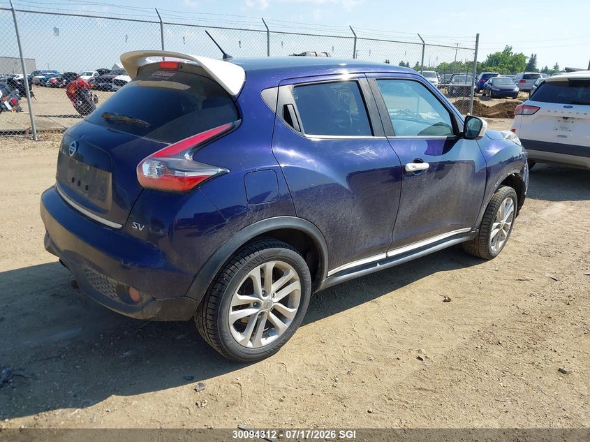 Vin: jn8af5mr5ht705318, lot: 20140709, nissan juke s/sv/sl/nismo 20174