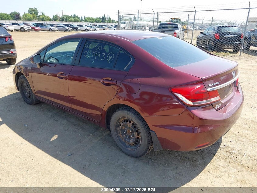 2013 HONDA CIVIC SEDAN 1.8L I-4 VVT, 140HP