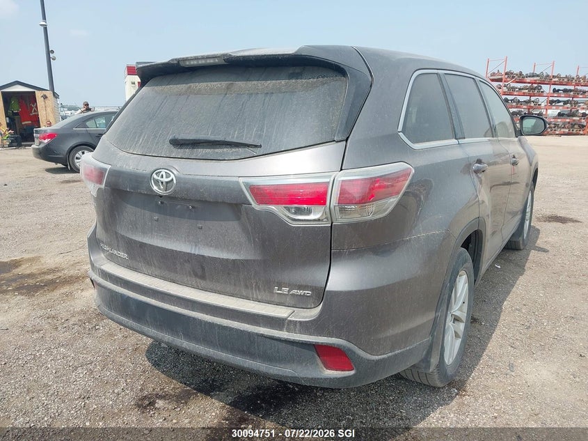 Vin: 5tdbkrfh2gs309108, lot: 20141065, toyota highlander le/le plus 20164