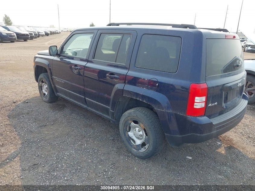 Vin: 1c4njrab1dd214856, lot: 20141255, jeep patriot 20133