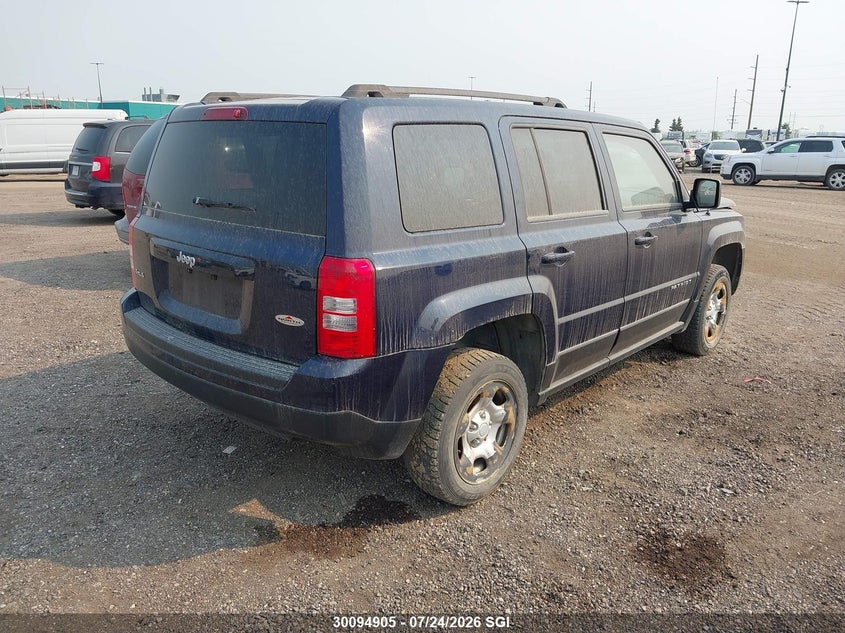 Vin: 1c4njrab1dd214856, lot: 20141255, jeep patriot 20134
