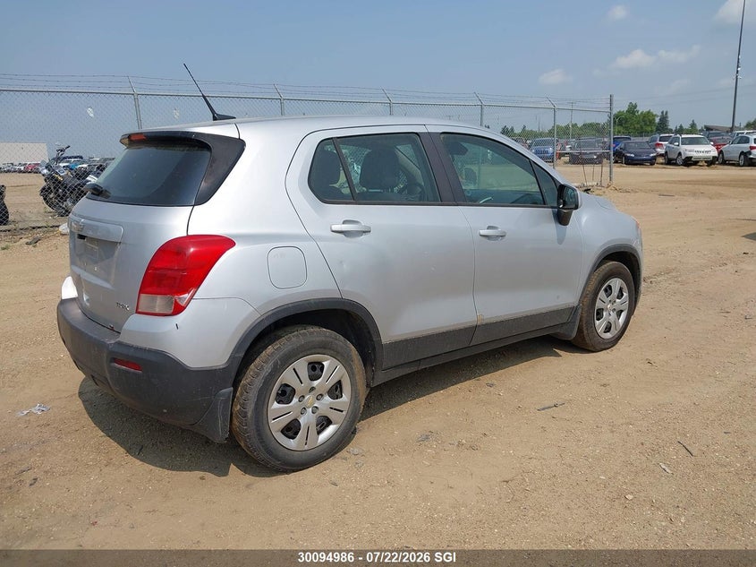Vin: 3gncjkeb4el193125, lot: 20141414, chevrolet trax ls 20144