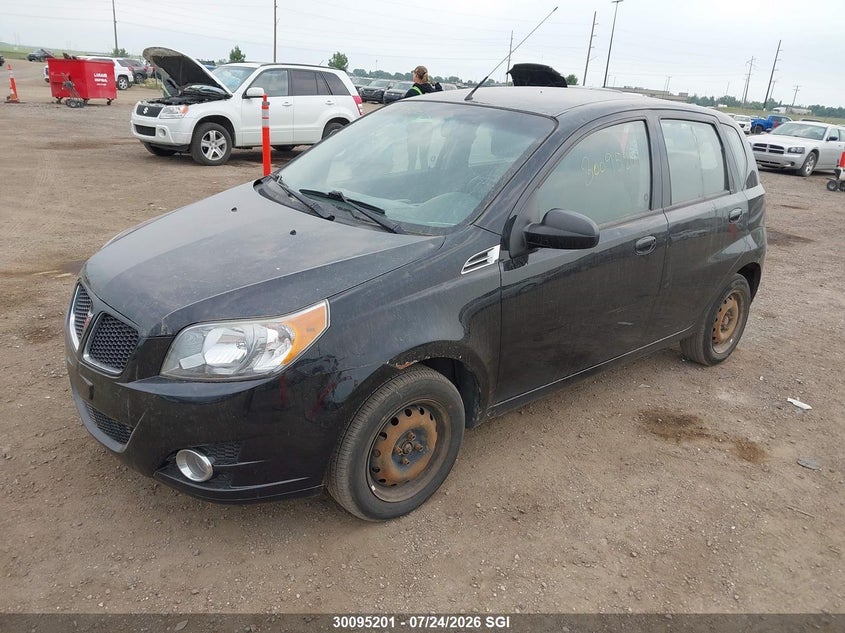2010 Pontiac Wave, Hail, IAAI, VIN 3G2TB6DE7AL115655 — photo 2
