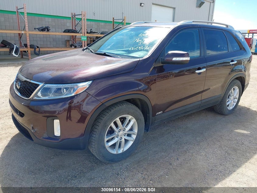 Vin: 5xyktca66eg524498, lot: 20142975, kia sorento lx 20142