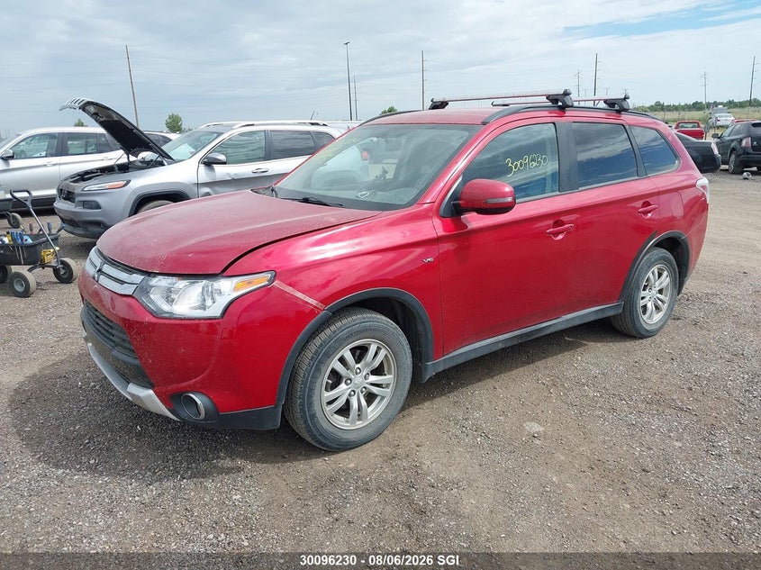 Vin: ja4jz3ax0fz602404, lot: 20142979, mitsubishi outlander se 20152