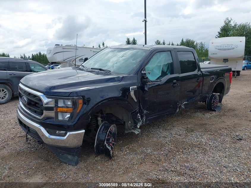 2023 Ford F150 Supercrew, Left Side, IAAI, VIN 1FTFW1E53PKF44820 — photo 2