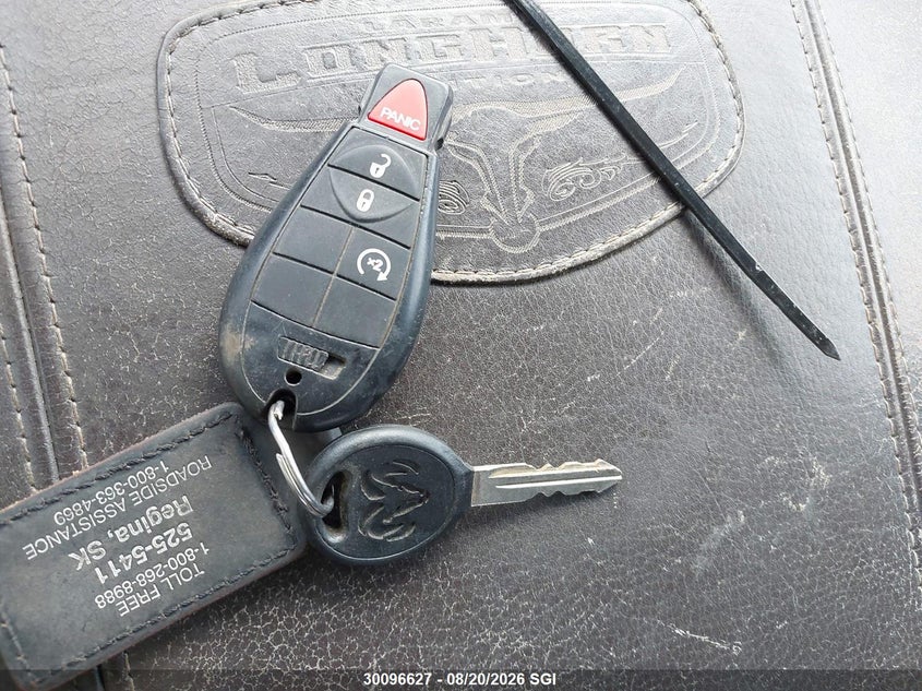 2012 DODGE RAM PICKUP 5.7L V8 FI OHV 16V NF2