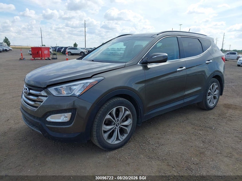 Vin: 5xyzudla9eg220424, lot: 20143605, hyundai santa fe sport 20142
