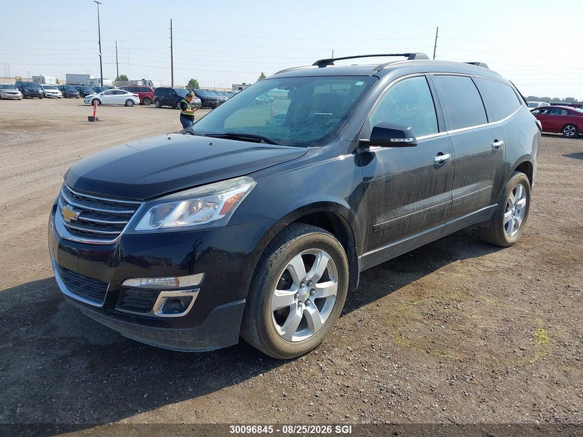 2017 Chevrolet Traverse, Rear, IAAI, VIN 1GNKVGKDXHJ331989 — photo 2