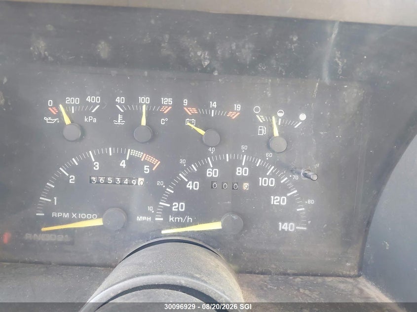 1992 GMC SIERRA COUPE 5.7L V8 FI F