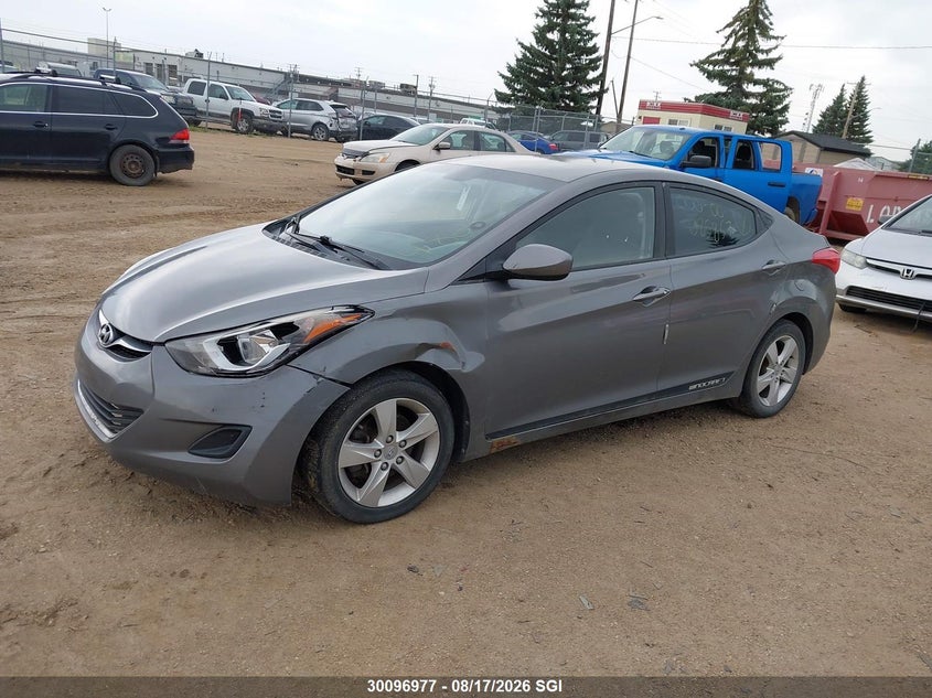 2014 Hyundai Elantra, Front, IAAI, VIN 5NPDH4AE5EH482681 — photo 2