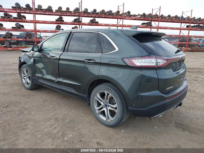 Vin: 2fmpk4k89fbb23897, lot: 20143973, ford edge titanium 20153