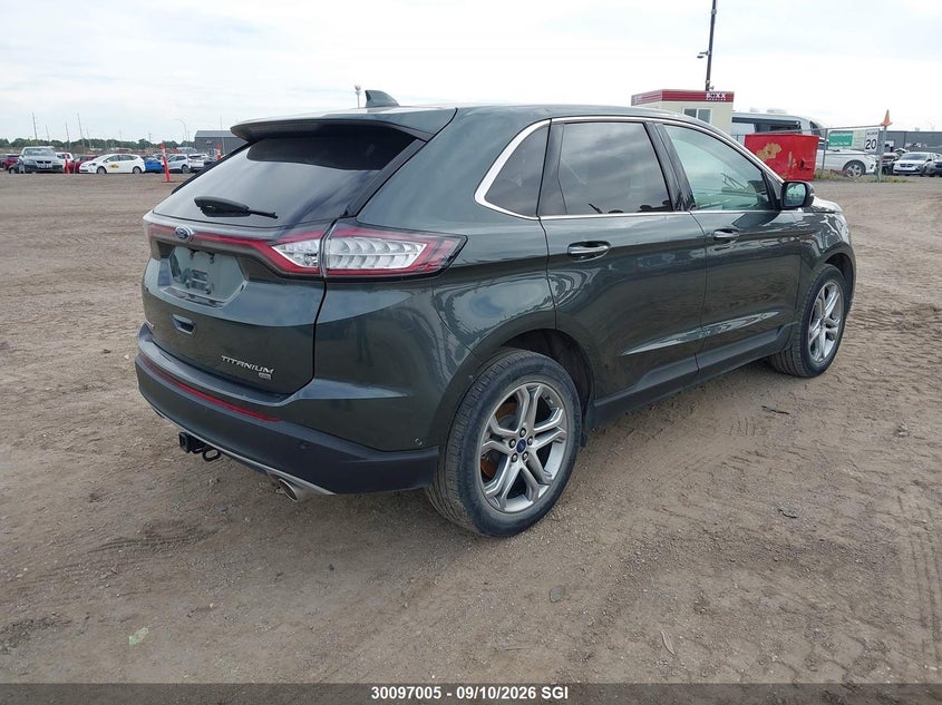 Vin: 2fmpk4k89fbb23897, lot: 20143973, ford edge titanium 20154