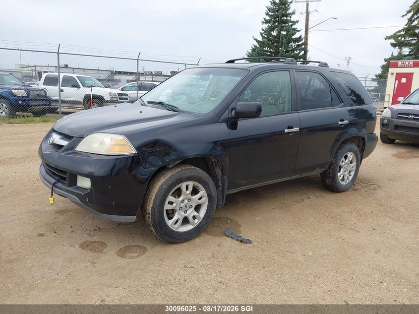 2006 Acura MDX, Удар спереду, IAAI, VIN 2HNYD18966H001409 — фото 2