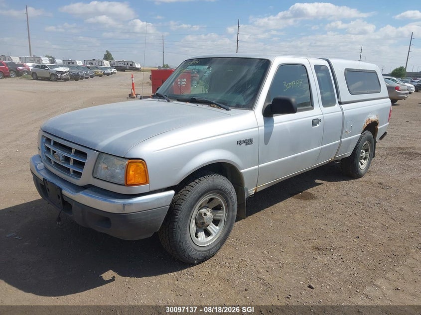 2002 Ford Ranger, Right Rear, IAAI, VIN 1FTZR44U92PA72410 — photo 2