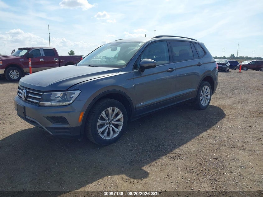 2019 Volkswagen Tiguan S, Град, IAAI, VIN 3VV0B7AX3KM005192 — фото 2