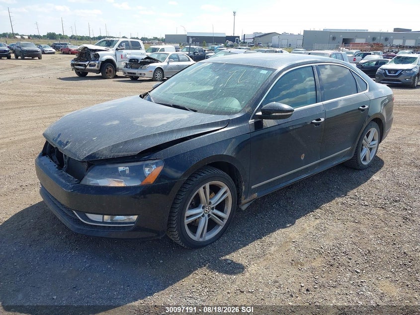 2012 Volkswagen Passat, Удар спереди, IAAI, VIN 1VWCM7A37CC055550 — фото 2