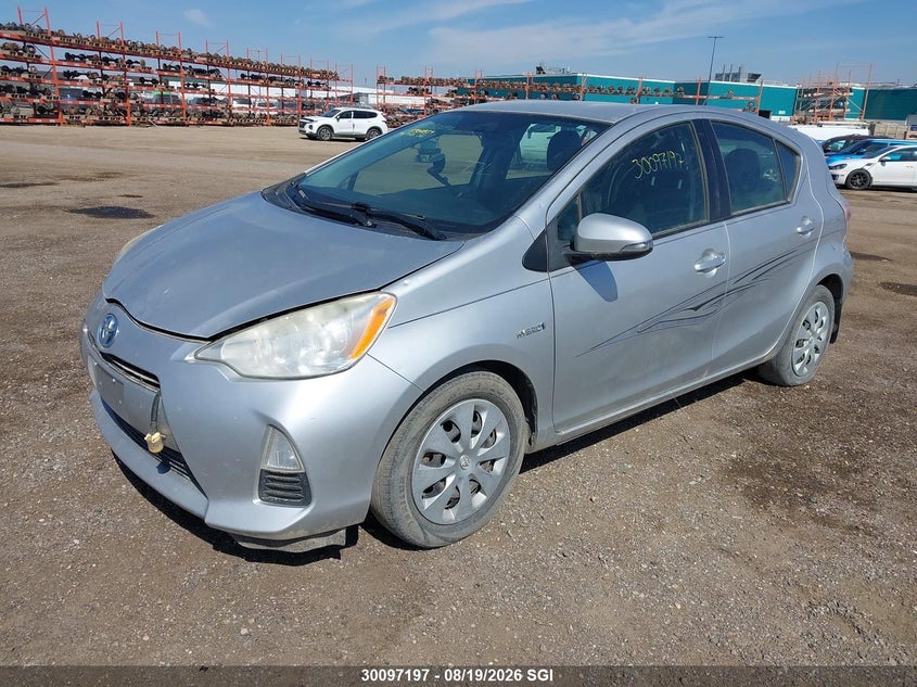Vin: jtdkdtb34c1500859, lot: 20144207, toyota prius c 20122