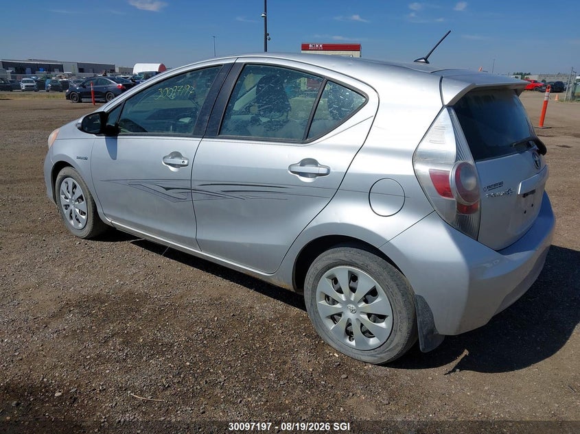 Vin: jtdkdtb34c1500859, lot: 20144207, toyota prius c 20123