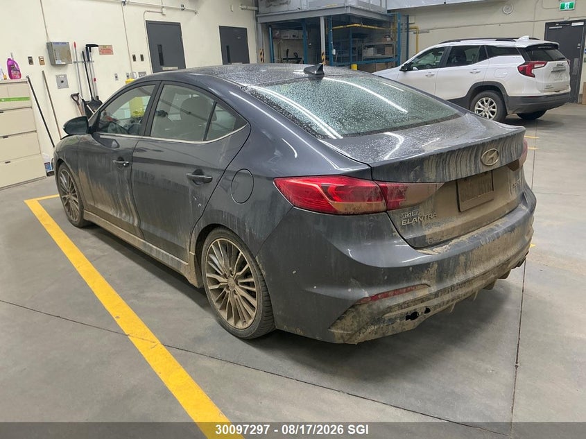 2018 Hyundai Elantra Sport, Удар спереди, IAAI, VIN KMHD04LB2JU668068 — фото 2