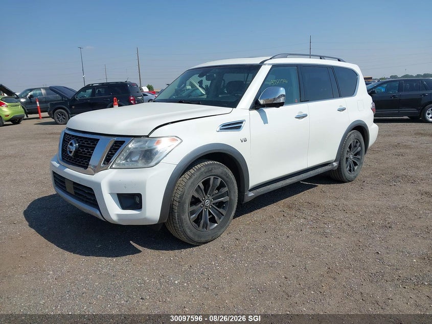 2017 Nissan Armada, Hail, IAAI, VIN JN8AY2NE4H9702072 — photo 2