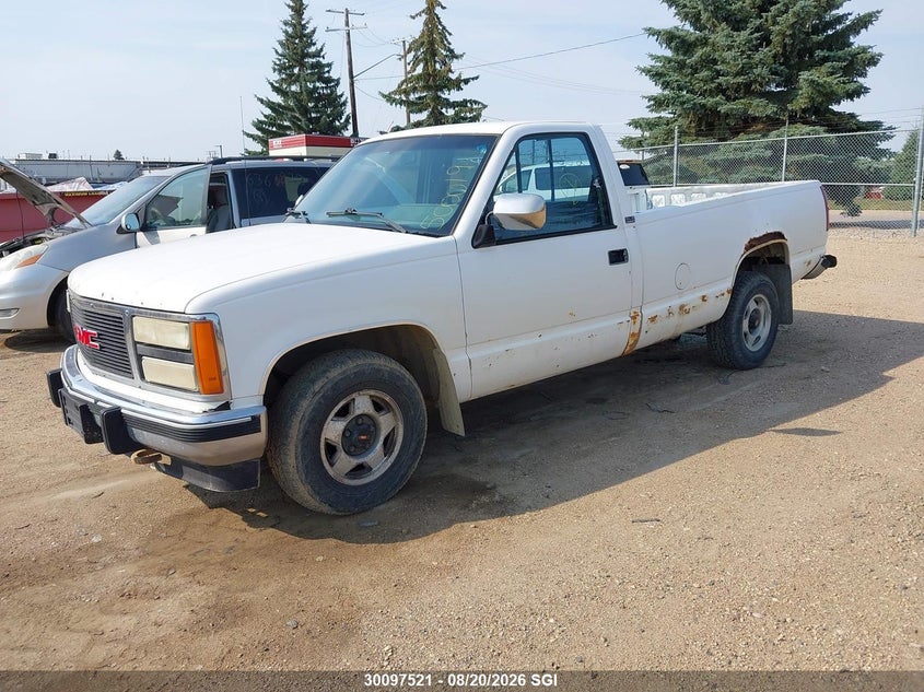 1990 GMC Sierra, Rear, IAAI, VIN 2GTEC14K0L1500019 — photo 2