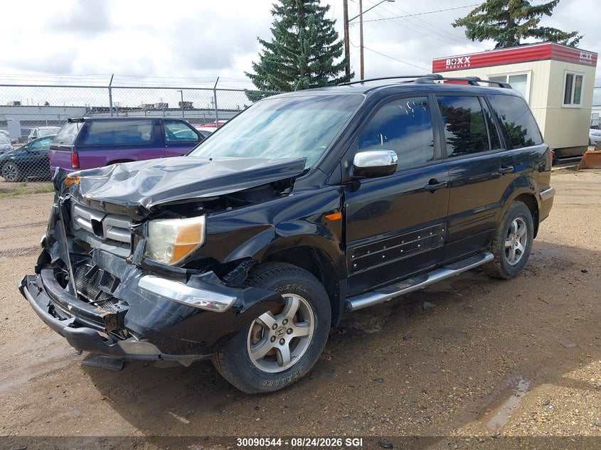 2007 Honda Pilot, Удар спереди, IAAI, VIN 2HKYF18497H003149 — фото 2