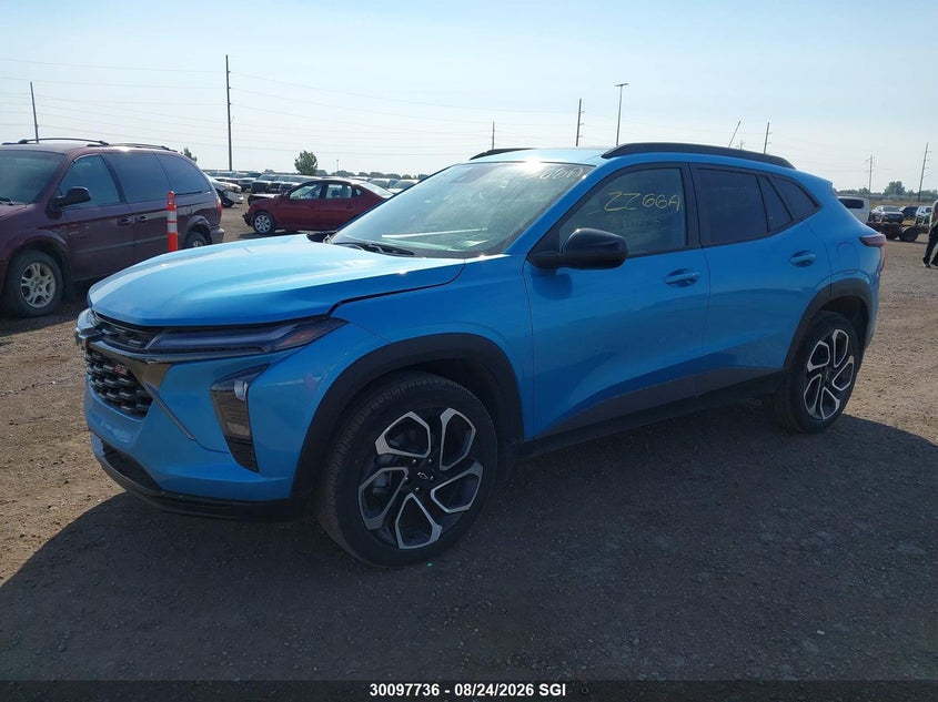 2025 Chevrolet Trax 2Rs, Hail, IAAI, VIN KL77LJE22SC271615 — photo 2