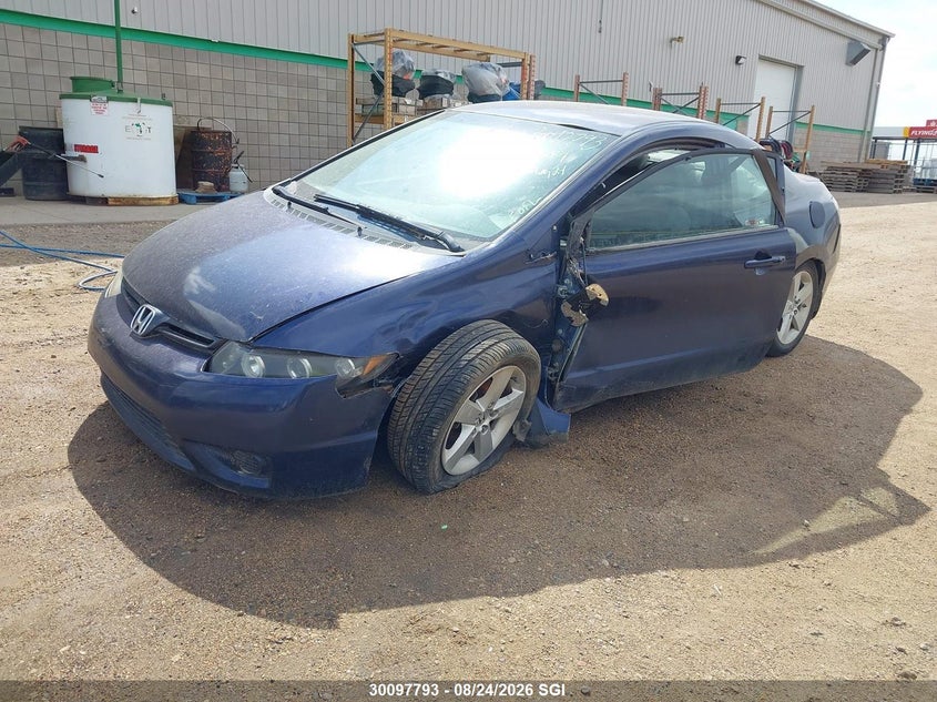 2006 Honda Civic Dx Vp, Front, IAAI, VIN 2HGFG113X6H013252 — photo 2