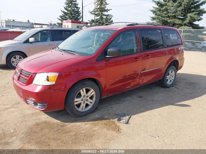 2008 Dodge Caravan, Левый бок, IAAI, VIN 2D8HN44P38R122549 — фото 2