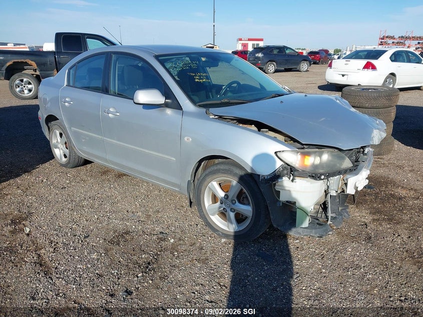 2008 Mazda 3 I, Левый перёд, IAAI, VIN JM1BK32F581870788