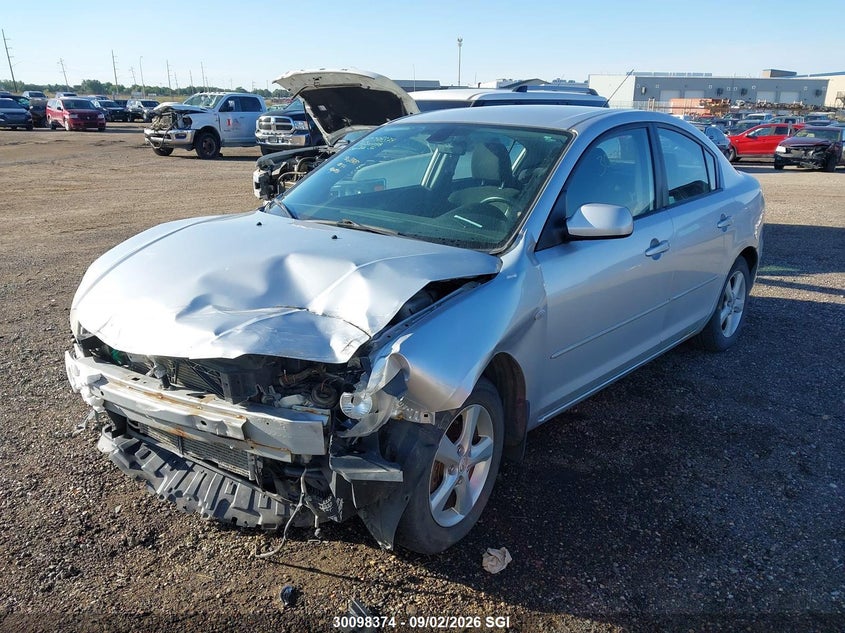 2008 Mazda 3, Left Front, IAAI, VIN JM1BK32F581870788 — photo 2