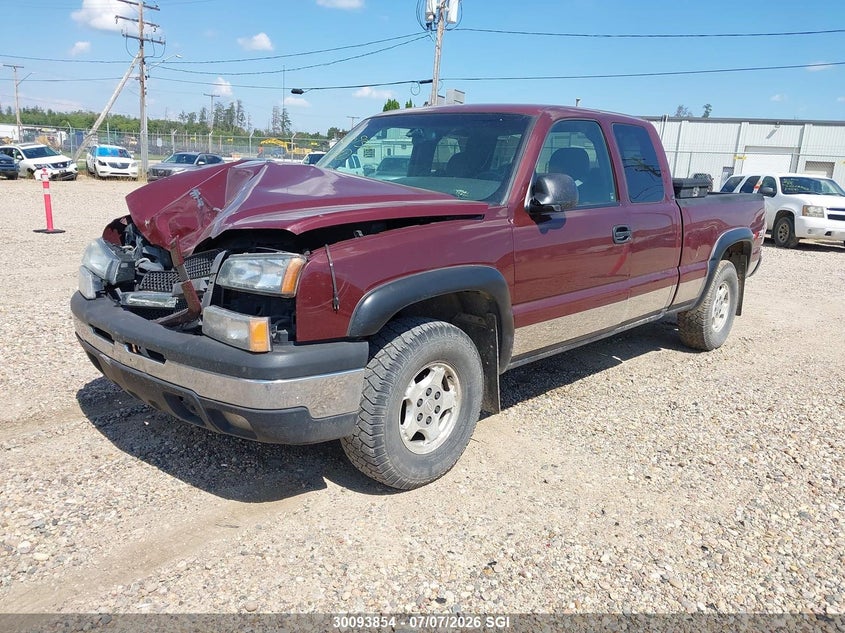 2003 Chevrolet Silverado, Удар спереду, IAAI, VIN 1GCEK19T43E116649 — фото 2