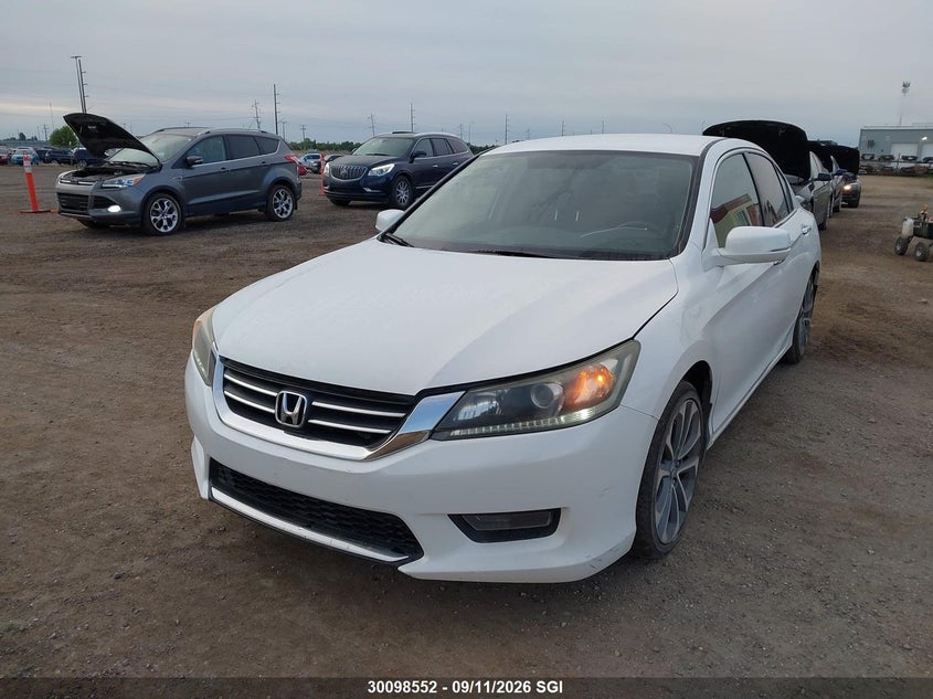 Vin: 1hgcr2f55ea805075, lot: 20146034, honda accord sport 20142