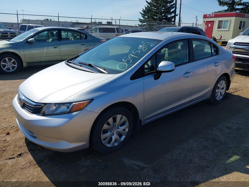 Vin: 2hgfb2f42ch059580, lot: 20147603, honda civic lx 20122