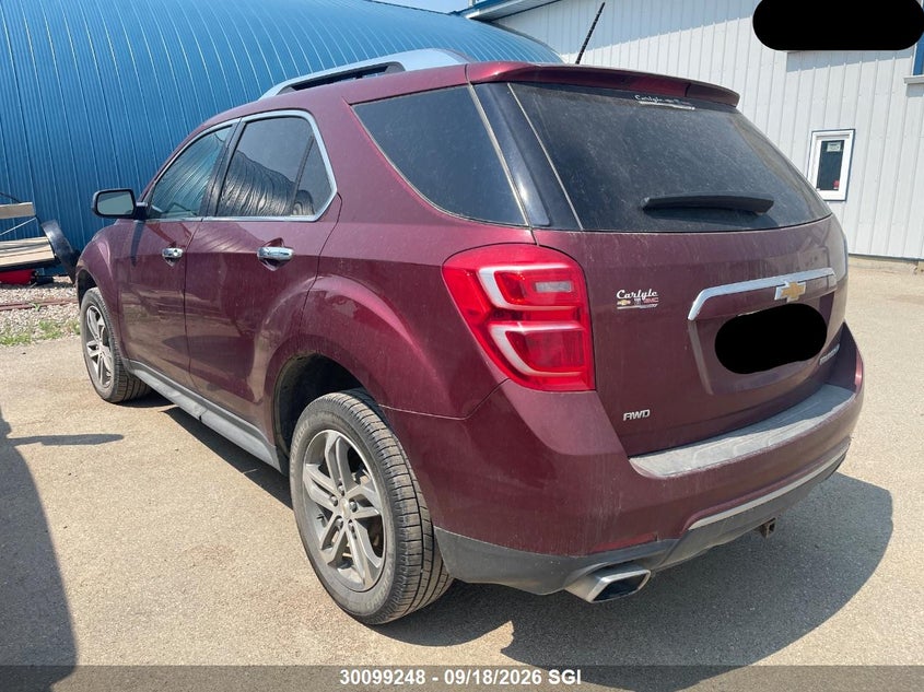 Vin: 2gnflge37g6262443, lot: 20147961, chevrolet equinox ltz 20163
