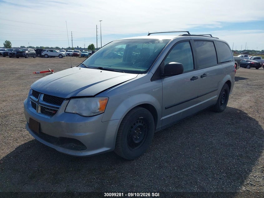 2013 Dodge Caravan, Hail, IAAI, VIN 2C4RDGBGXDR636628 — photo 2