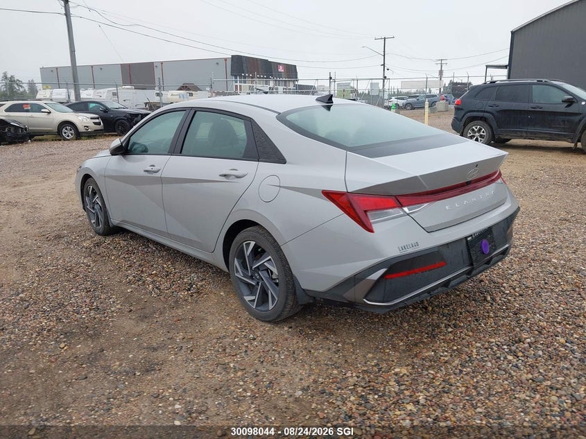 Vin: kmhlm4dg1su004260, lot: 20148364, hyundai elantra sel sport 20253