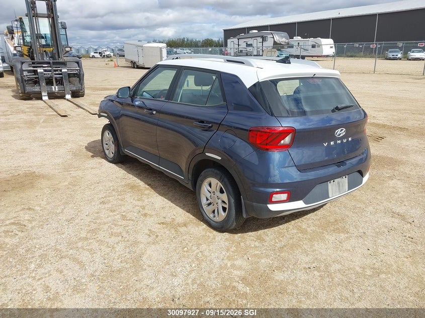 Vin: kmhrc8a37nu205252, lot: 20148408, hyundai venue sel/limited 20223