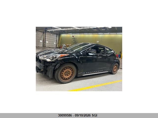 Vin: kmhtc6ae7du090095, lot: 20148438, hyundai veloster turbo 20132